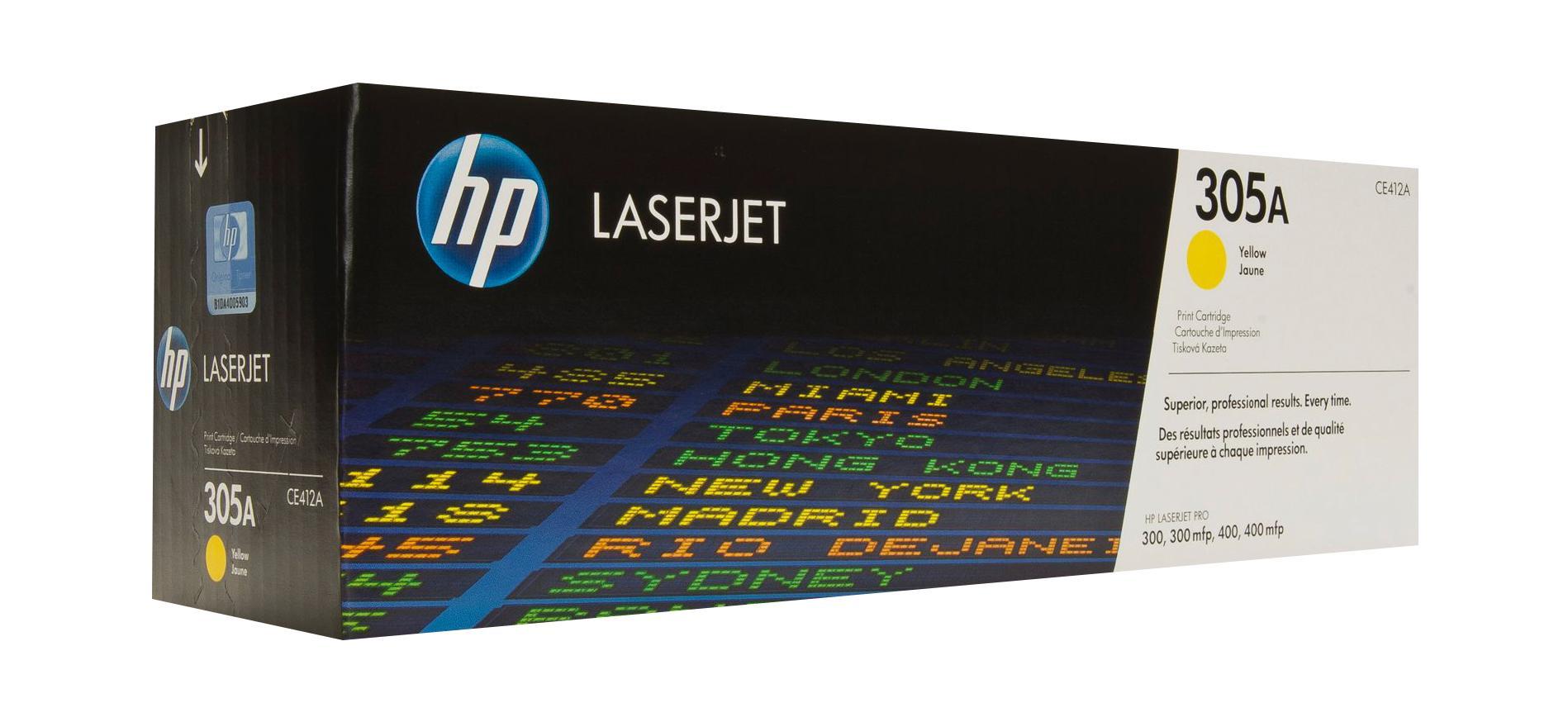 Картридж HP CE412A желтый для LJ М400 CM451nw CE412A