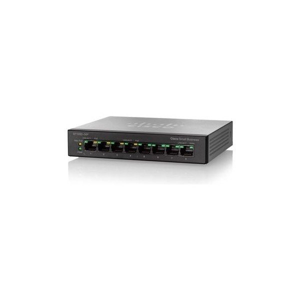 SF100D-08P-EU Linksys_Cisco SF100D-08P 8- Port 10/100 PoE Desktop Switch SF100D-08P-EU