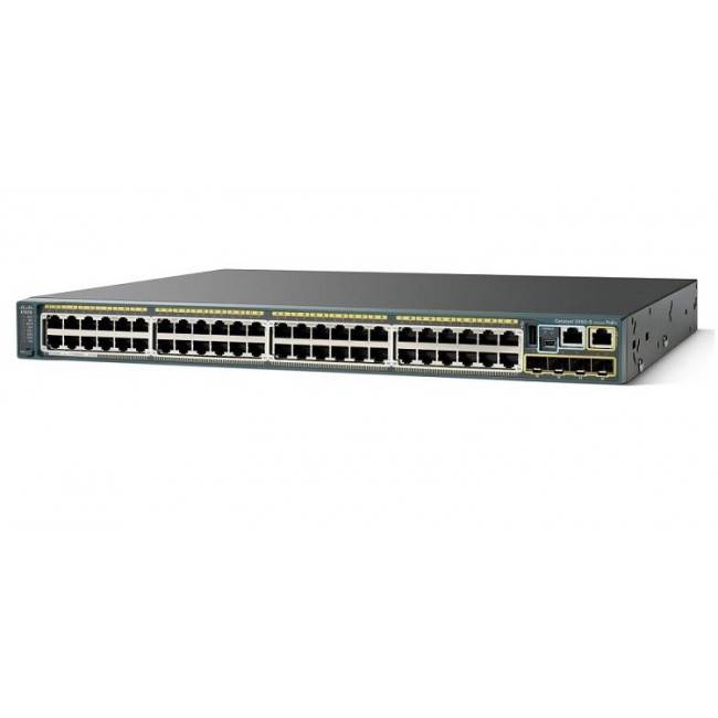 Коммутатор Cisco Catalyst 48 GigE PoE 370W, 4 x SFP LAN Base WS-C2960S-48LPS-L WS-C2960S-48LPS-L