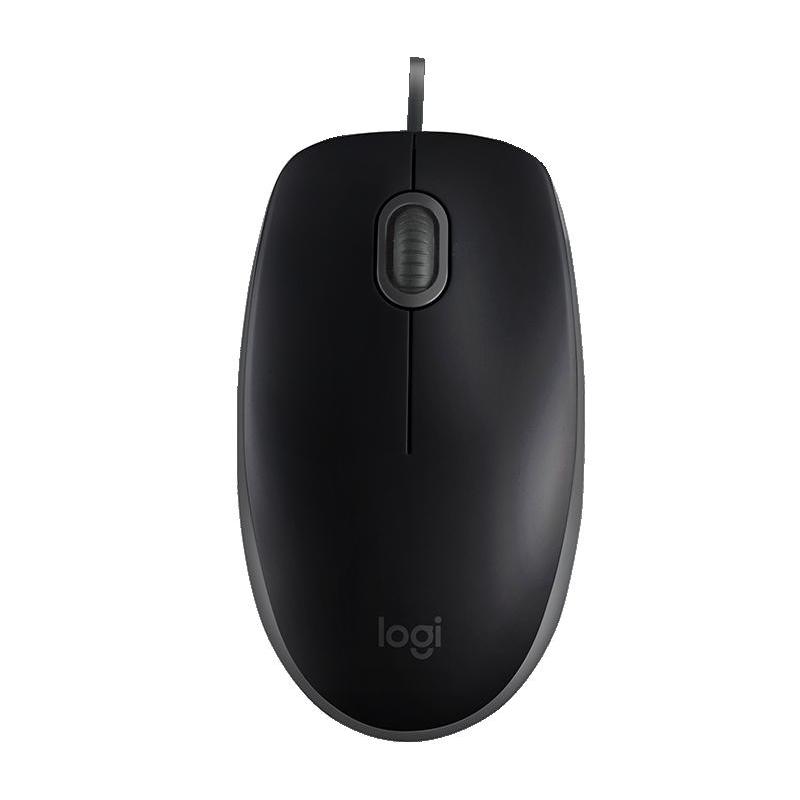 Мышь Logitech B110 Silent (B110s) черная, бесшумная, оптическая, 3 кнопки, 1000dpi, USB, 1.8м 910-005508 910-005508 #2