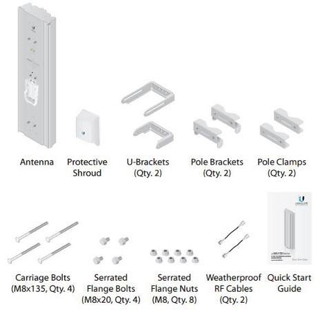 Антенна Ubiquiti AirMax AC Sector Antenna AM-5AC22-45 антенна секторная пассивная AM-5AC22-45 AM-5AC22-45