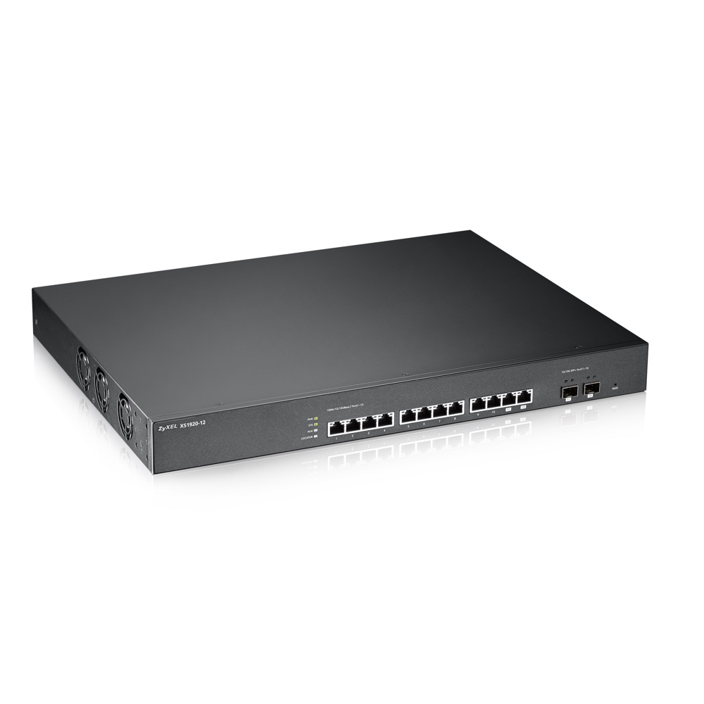 Коммутатор ZYXEL интеллектуальный 10 Gigabit Ethernet + 2Combo 1000BASE-T/SFP+ XS1920-12-ZZ0101F XS1920-12-ZZ0101F
