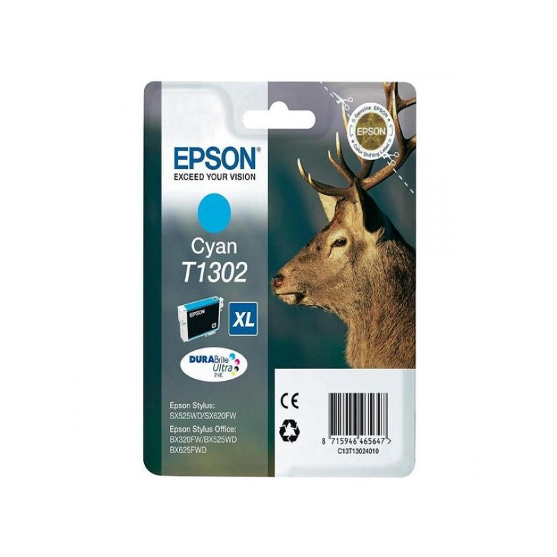 Картридж EPSON cyan B42WD/SX525WD//BX625WFD/BX320FW/WF-7015/7515/7525 C13T13024010