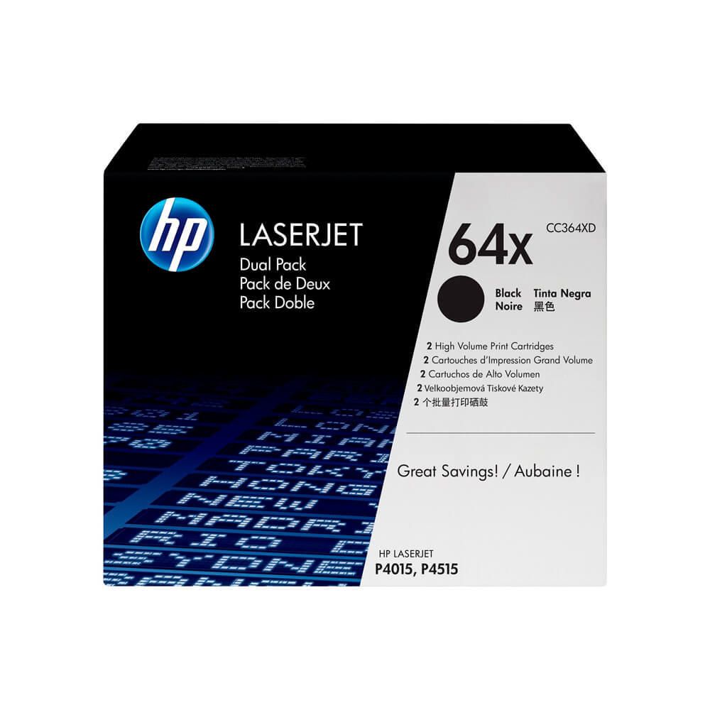 Тонер-картридж HP 64X Black Dual Pack для LJ P4015/P4515 (2х24000 стр) CC364XD CC364XD