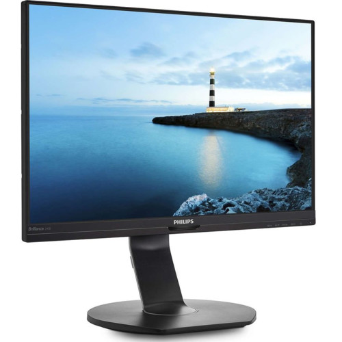 Монитор Philips 24.1" 240B7QPTEB (00/01) черный IPS 1920x1200 76Hz 5ms 178/178 300cd 1000:1 8bit(6bit+FRC) 16:10 D-Sub HDMI1.4 DisplayPort1.2 miniDP FlickerFree 4xUSB3.0 AudioOut 2x2W VESA 240B7QPTEB/00 240B7QPTEB/00