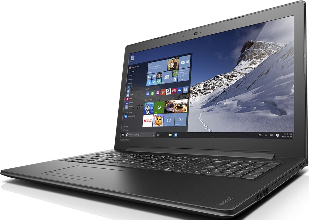 Ноутбук Lenovo IdeaPad 310-15ISK, 15.6" HD TN, i3-6100U (2.3GHz), 4GB, 500GB, nVidia GeForce G920MX 2GB, WiFi, BT, WebCam, DOS, Black 80SM018KRK