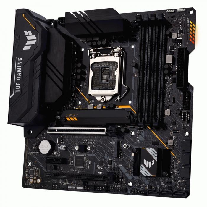 Материнская плата ASUS TUF GAMING B560M-PLUS WIFI, LGA1200, B560, 4*DDR4, DP,HDMI, CrossFireX, SATA3,RAID, Audio, Gb LAN, USB 3.2*6, USB 2.0*6, COM*1 , mATX TUF GAMING B560M-PLUS WIFI TUF GAMING B560M-PLUS WIFI