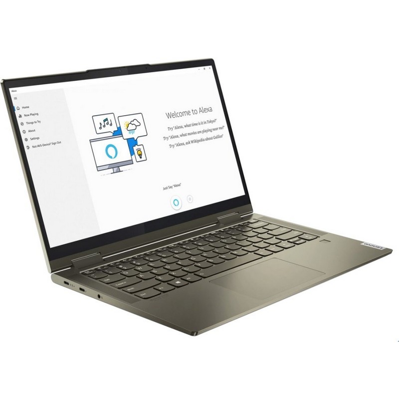 Ноутбук-трансформер Lenovo Yoga 7 14ITL5 Core i5 1135G7/8Gb/SSD512Gb/Intel Iris Xe graphics/14"/IPS/Touch/FHD (1920x1080)/Windows 10/d.green/WiFi/BT/Cam 82BH00ABRU 82BH00ABRU