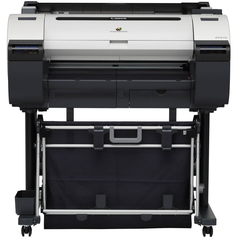 Плоттер Canon iPF670 24"/610mm, 5 colors (макс.объём-130мл), 2400x1200dpi, 256Mb, GARO, HP-GL/2, HP RTL, USB/LAN 9854B003 9854B003