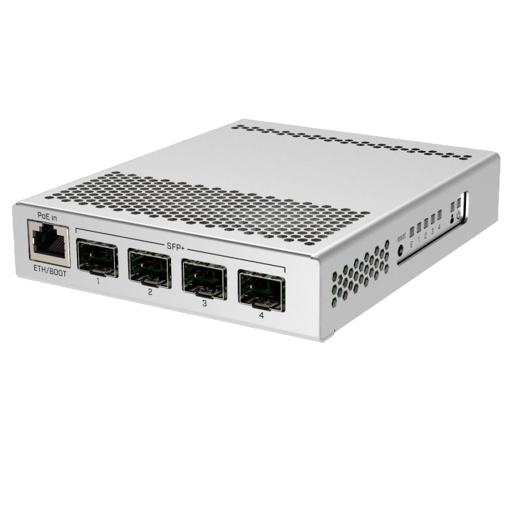 Коммутатор Mikrotik  4x SFP+ Cage, 1x GLAN PoE-In, Metal Case, SwOS / RouterOS L5 (Dual Boot) CRS305-1G-4S+IN CRS305-1G-4S+IN #3