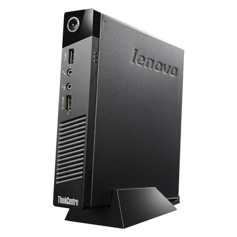 Персональный компьютер Lenovo ThinkCentre M53 Tiny slim Cel J1800 (2.41)/4Gb/500Gb 5.4k/HDG/Windows 8.1 64/Eth/черный 10DES00M00 10DES00M00