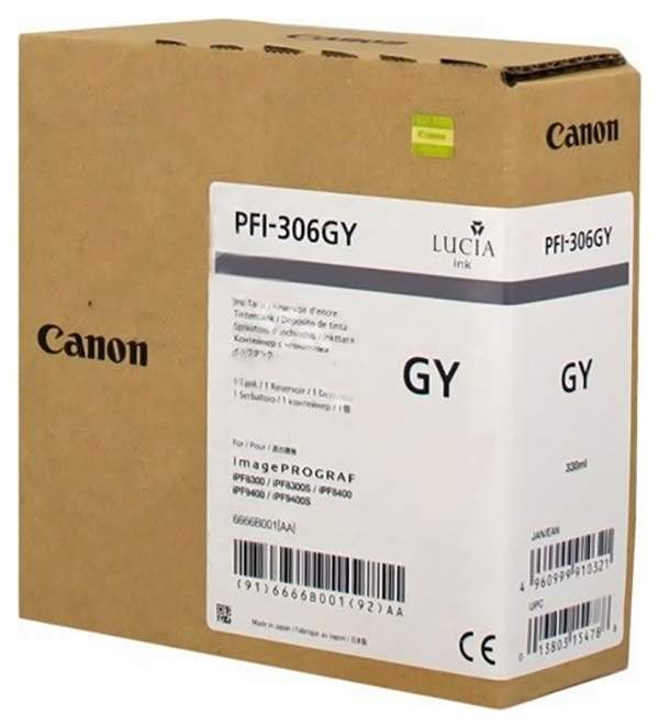 Картридж PFI-306GY grey (серый) для imagePROGRAF 8400/9400S/9400/8300S PFI-306GY #3