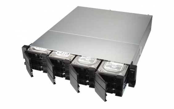 Сетевой RAID-накопитель QNAP 12 отсеков для HDD, стоечное исполнение, 1 блок питания. Intel Celeron J3455 1,5 ГГц, 8 ГБ TS-1253BU-8G TS-1253BU-8G