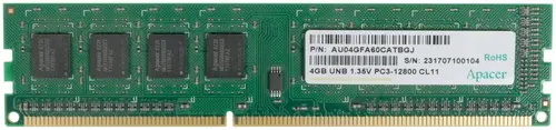 Модуль памяти Apacer DDR3 DIMM 4GB (PC3-12800) 1600MHz AU04GFA60CATBGJ AU04GFA60CATBGJ