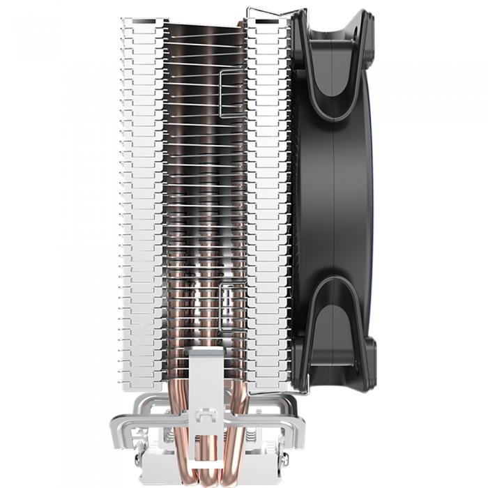 Вентилятор PCCooler S775/115X/AM2/AM3/AM4 (TDP 125W, вент-р 120мм с PWM, 3 тепловые трубки 6мм, белая LED подсветка, 1000-1800RPM, 26.5dBa) GI-X3 GI-X3