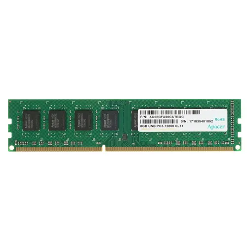 Память Apacer DDR3 DIMM 8GB (PC3-12800) 1600MHz (AU08GFA60CATBGC) AU08GFA60CATBGC