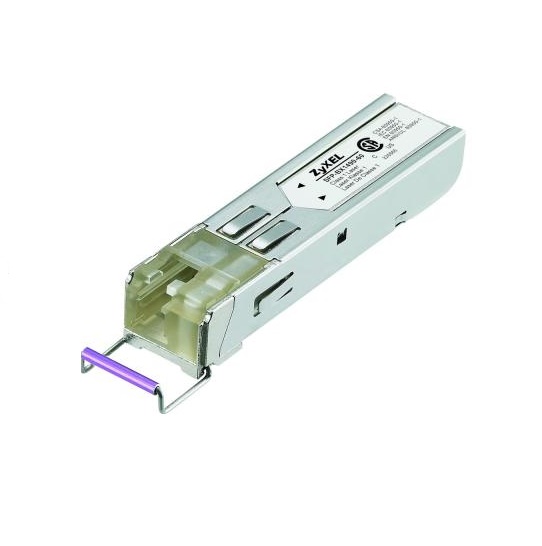 Трансивер ZYXEL одноволоконный SFP BX 1490 нм для одномодового оптоволоконного кабеля на расстояние до 60 км SFP-BX1490-60 SFP-BX1490-60