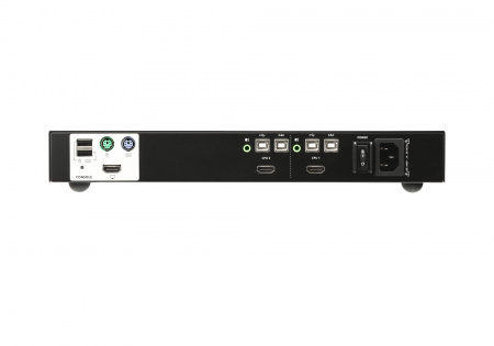 KVM-переключатель ATEN электрон,, KVM+Audio+USB 2,0,  1 user PS2/USB+HDMI =>  2 cpu USB+HDMI, без шнуров, 3840x2160 30Hz, настол,, исп,стандарт,шнуры, без OSD, некаскад,, CS1182H-AT-G CS1182H-AT-G