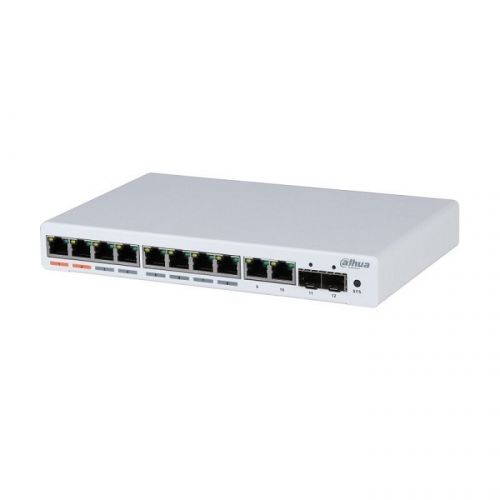 Коммутатор Dahua 12-портовый гигабитный с 8-РoЕ портами, управляемый DH-PFS4212-8GT-96 DH-PFS4212-8GT-96