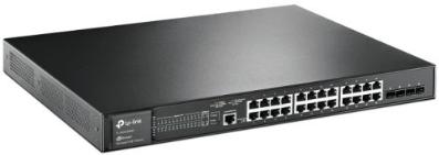 Коммутатор TP-Link JetStream 28-port Gigabit L2+ Managed Switch with 24-port PoE+, PoE budget up to 384W, support SDN TL-SG3428MP TL-SG3428MP