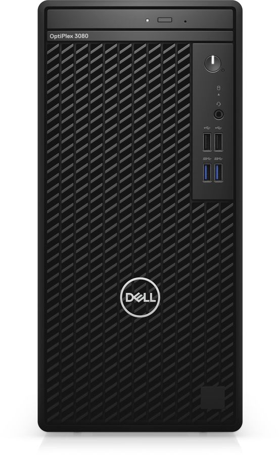 Компьютер Dell Optiplex 3080 MT i3 10100 (3.6)/8Gb/SSD256Gb/UHDG 630/DVDRW/Windows 10 Professional/GbitEth/260W/клавиатура/мышь/черный 3080-5139 3080-5139
