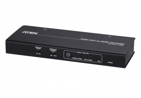 Конвертер ATEN HDMI/DVI+AUDIO=>HDMI+AUDIO, HDMI+DVI-D+RCA>HDMI+TOSLINK(Optical)+RCA(Coaxial)+2xRCA(Stereo), ~, DC 5,3V, (макс,разр,HDMI 3840x2160 30Hz 4:4:4 3 м/DVI 1920x1200 60Hz 1,8м) VC881-AT-G VC881-AT-G
