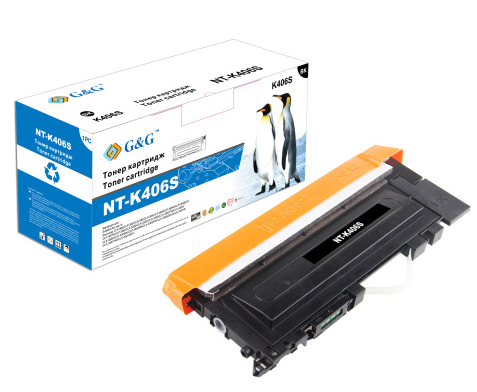 Тонер-картридж G&G черный для Samsung для CLP-360/365 CLX-3300/3305 SL-C460 (1500стр) NT-K406S NT-K406S