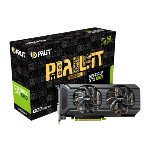 Видеокарта Palit PCIE16 GTX1060 6GB GDDR5 PA-GTX1060 GAMINGPROOC6G NE51060V15J9-1061D NE51060V15J9-1061D