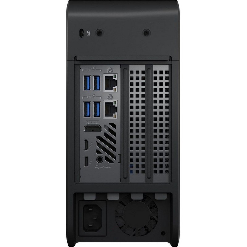 Неттоп Intel BXNUC9I9QNX Nettop NUC, Core i9-9980HK, 5.00 GHz Turbo, DDR4-2400/2666 SODIMM (up to 64GB/32GB max), UHD Graphics 630 (HDMI 2.0a+2x Thbolt3), 6xUSB3.1, 2x m.2 SSD, PCIe X16 slot, PCIe X4 slot, 2xGBL, WiFi+BT, SDXC slot, Black, no powerco BXNUC9I9QNX