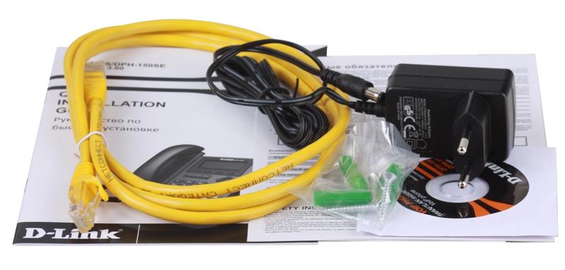 Телефон D-Link VoIP Phone, 1 10/100Base-TX WAN port and 1 10/100Base-TX LAN port DPH-150S/F5B DPH-150S/F5B