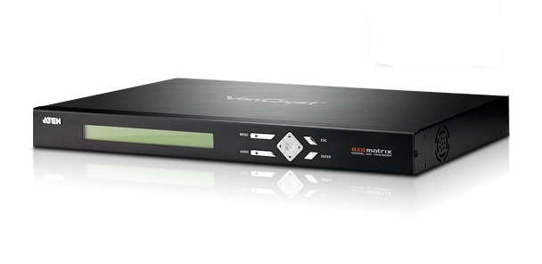KVM переключатель ATEN AUDIO+VIDEO+RS232, 9> 9 мониторов/проекторов/monitor/LCD/projector, без шнуров VM0808T-AT-G VM0808T-AT-G