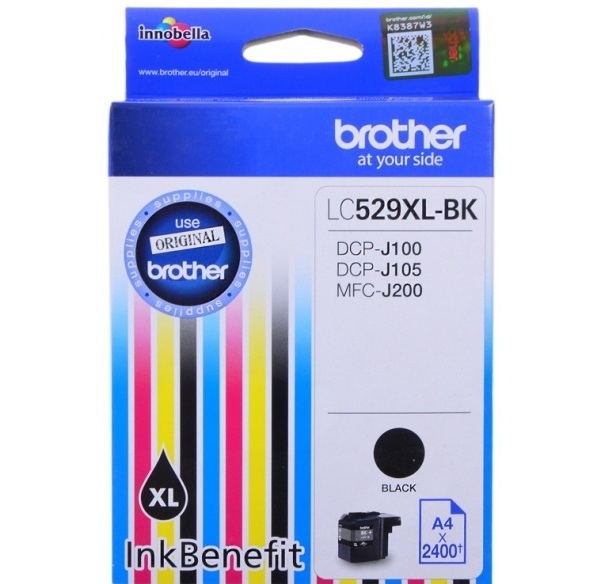 Картридж струйный Brother LC529XLBK Черный для Brother DCP-J100, J105, J200 (2400стр.) LC529XLBK #2