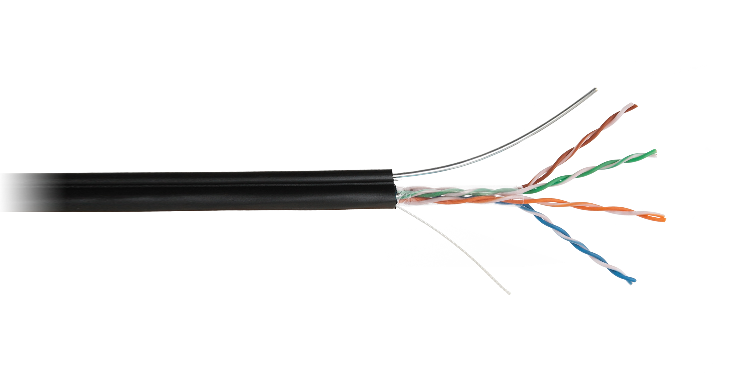 Кабель витая пара NETLAN U/UTP 4 пары, Кат.5e (Класс D), 100МГц, одножильный, BC (чистая медь), внешний, PE до -40C, с одножи EC-UU004-5E-PE-SW-BK EC-UU004-5E-PE-SW-BK #2