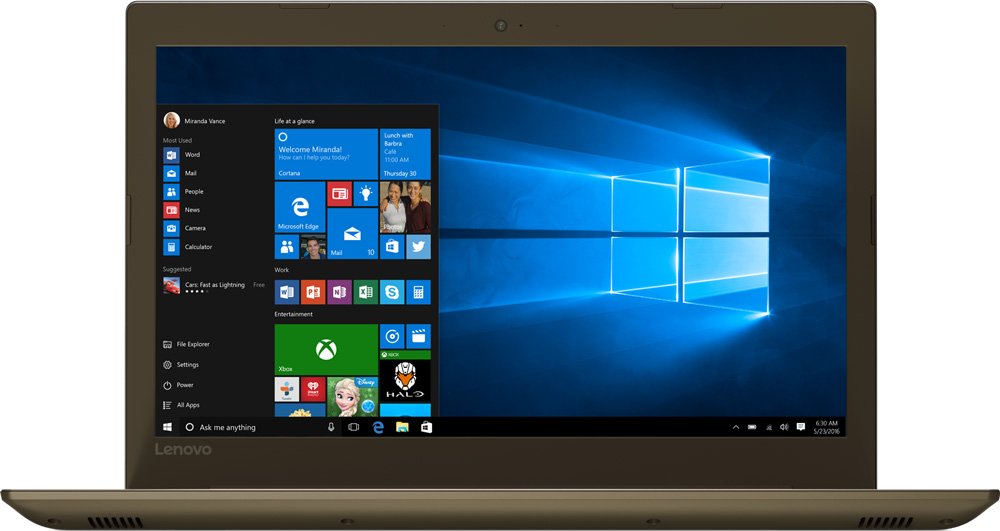 Ноутбук Lenovo IdeaPad 520-15IKB Core i5 8250U/8Gb/SSD256Gb/DVD-RW/Intel HD Graphics 620/15.6"/IPS/FHD (1920x1080)/Free DOS/ bronze/WiFi/BT/Cam (81BF00G3RU) 81BF00G3RU
