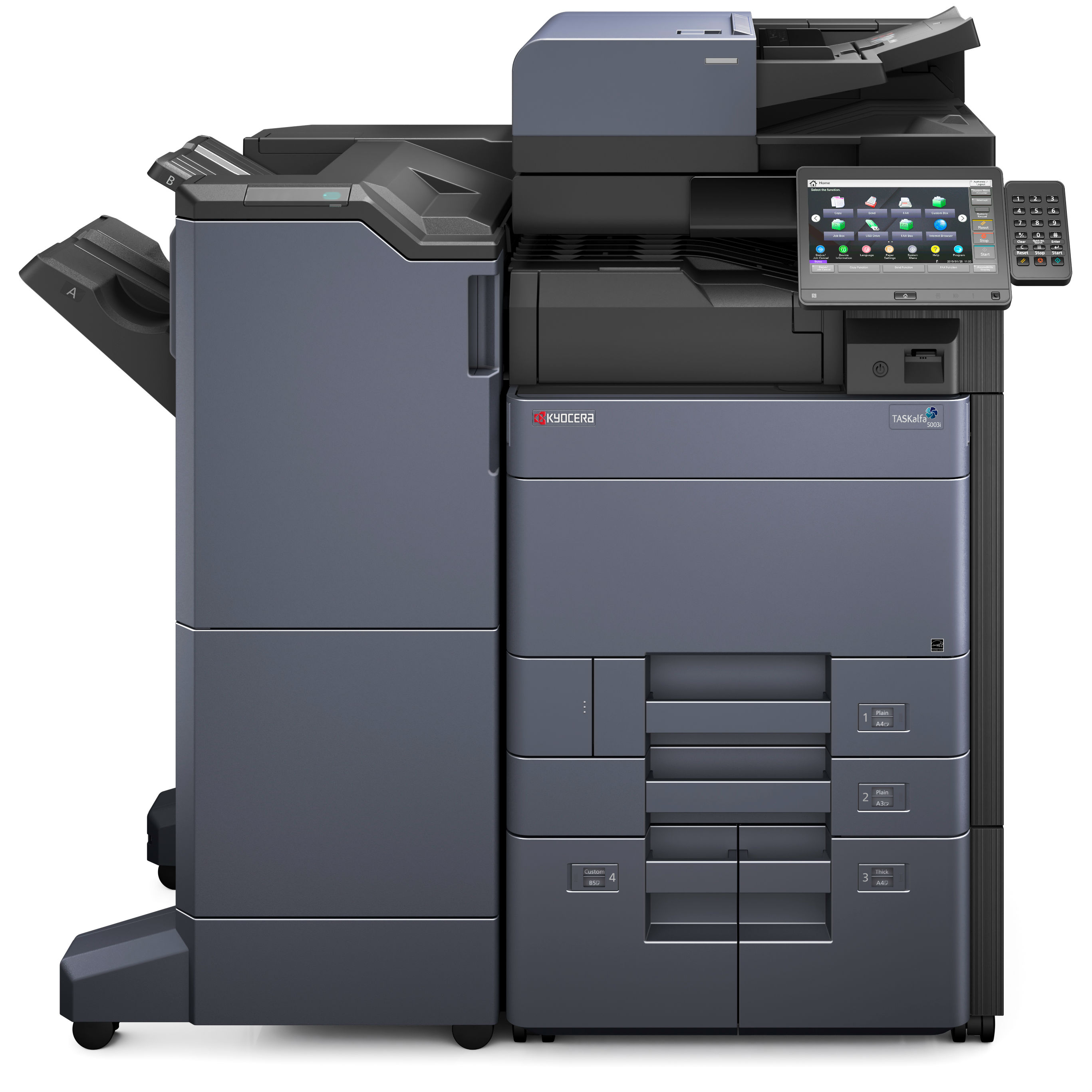 МФУ Kyocera TASKalfa 5003i (A3, P/C/S/F 50/25,дуплекс, 2*500 л.,сеть, USB 2.0, 8 GB RAM+SSD+320 GB HDD, без крыш 1102VL3NL0 1102VL3NL0