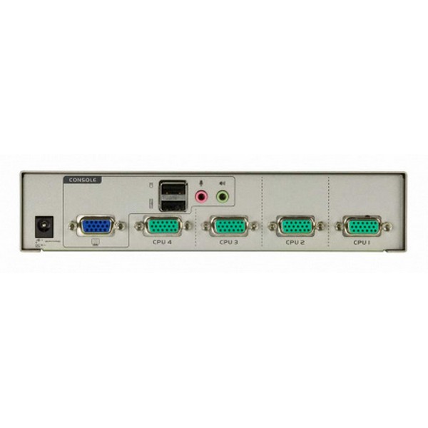 KVM-переключатель ATEN VGA/SVGA+KBD+MOUSE, 1> 4 блока/порта/port USB, c KVM-шнурами USB 2х1,2+2х1,8 м,, (KVM=монитор+клав,+мышь;DDC2B;CAS431;DKVM-4) CS74U-A7 CS74U-A7