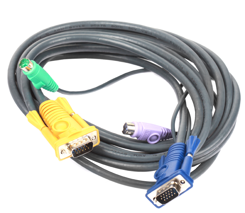 Кабель D-Link KVM Cable with VGA and 2 x PS/2 connectors for DKVM-IP8/T1, 1.8m DKVM-IPCB DKVM-IPCB