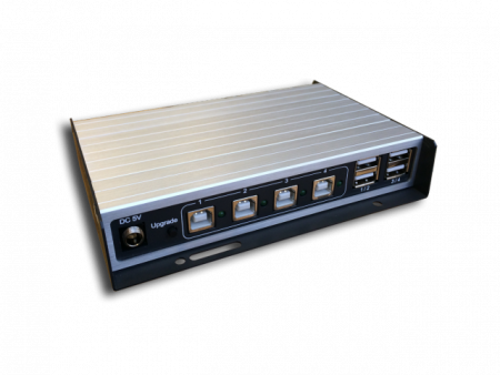 KVM-переключатель ATEN KBD+MOUSE/KM, 1> 4 блока/порта/port USB, cо шнурами USB 4х1,2 м,, (конс,упр, - USB;каскад, до 4-х устройств, (функция "Free Flow", питание USB устройств - 4х500mA) TNTV/TNT MMS-405U TNTV/TNT MMS-405U