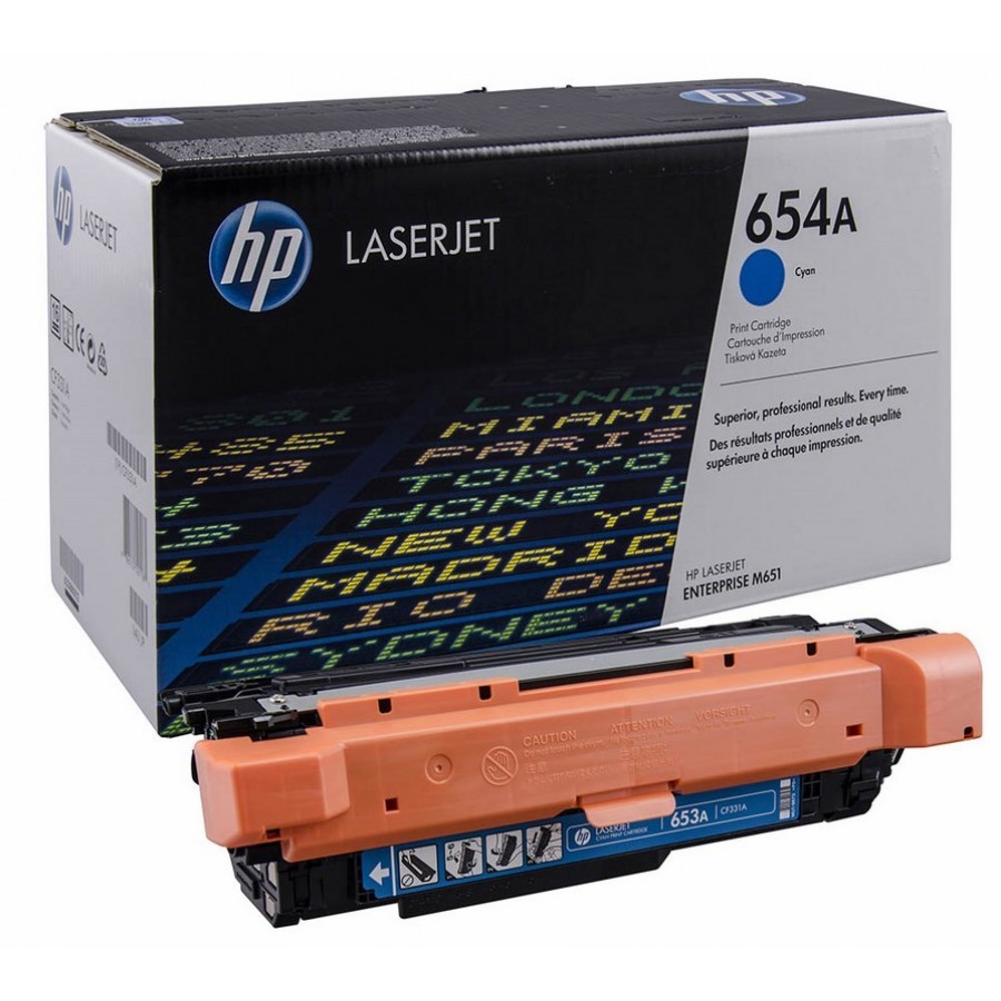 Kартридж Hewlett-Packard HP 654A Cyan LaserJet (CF331A) CF331A