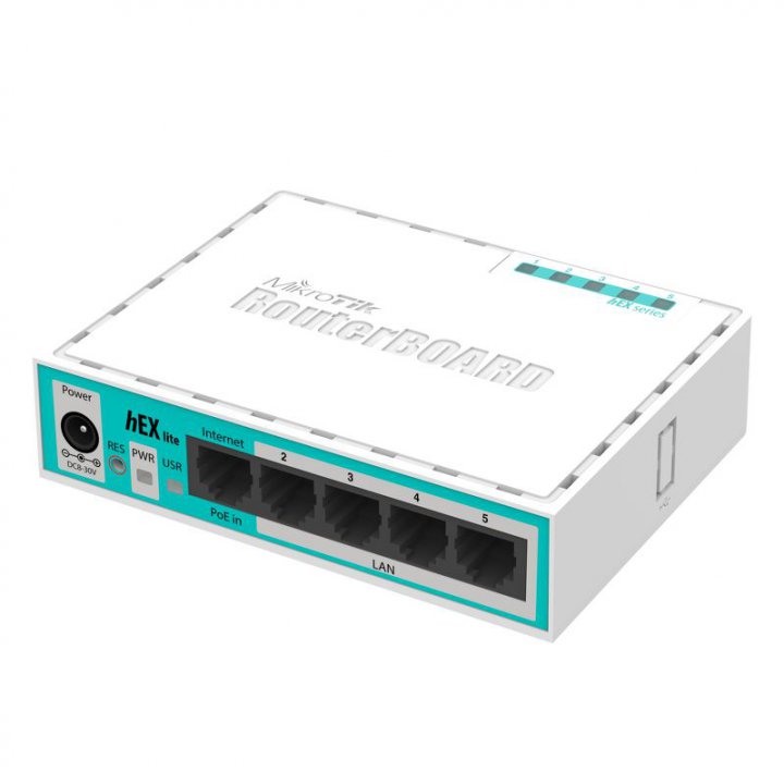 Маршрутизатор Mikrotik hEX lite QCA9531-BL3A-R 850MHz CPU, 64MB RAM, 5x LAN ports, RouterOS L4 RB750r2 RB750r2 #2