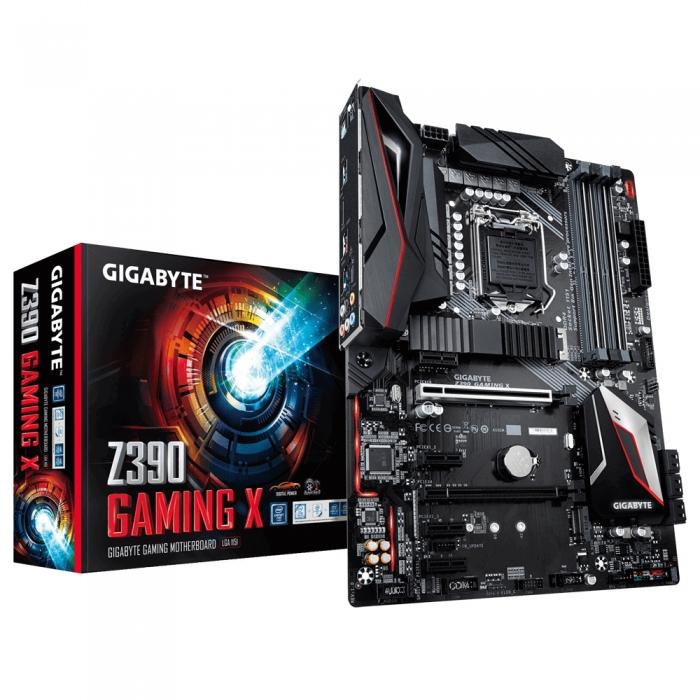 Материнская плата Gigabyte , Socket 1151, Intel®Z390, 4xDDR4-2666, HDMI, 2xPCI-Ex16, 4xPCI-Ex1, 6xSATA3(RAID 0/1/5/10), 2xM.2, 8Ch Audio, 1xGLan, (2+2)xUSB2.0, (6+2)xUSB3.1, 1xPS/2, ATX, RTL, Z390 GAMING X Z390 GAMING X