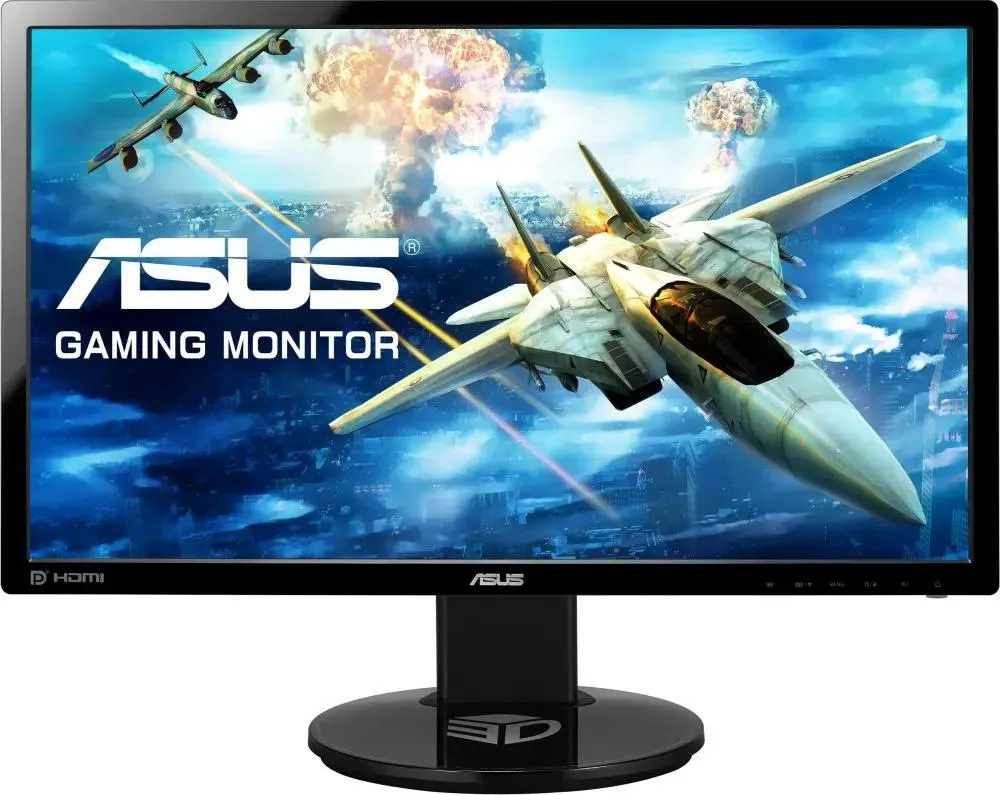 Монитор ASUS 24" Gaming VG248QE черный TN LED 16:9 DVI HDMI M/M 3D матовая HAS Piv 350cd 1920x1080 90LMGG301Q022E1C- 90LMGG301Q022E1C- #1