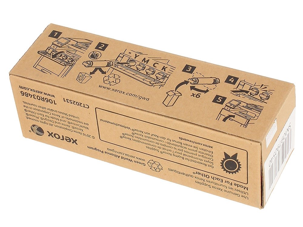 Картридж Xerox лазерный пурпурный (2400стр.) для Xerox Ph 6510/WC 6515 106R03486 106R03486