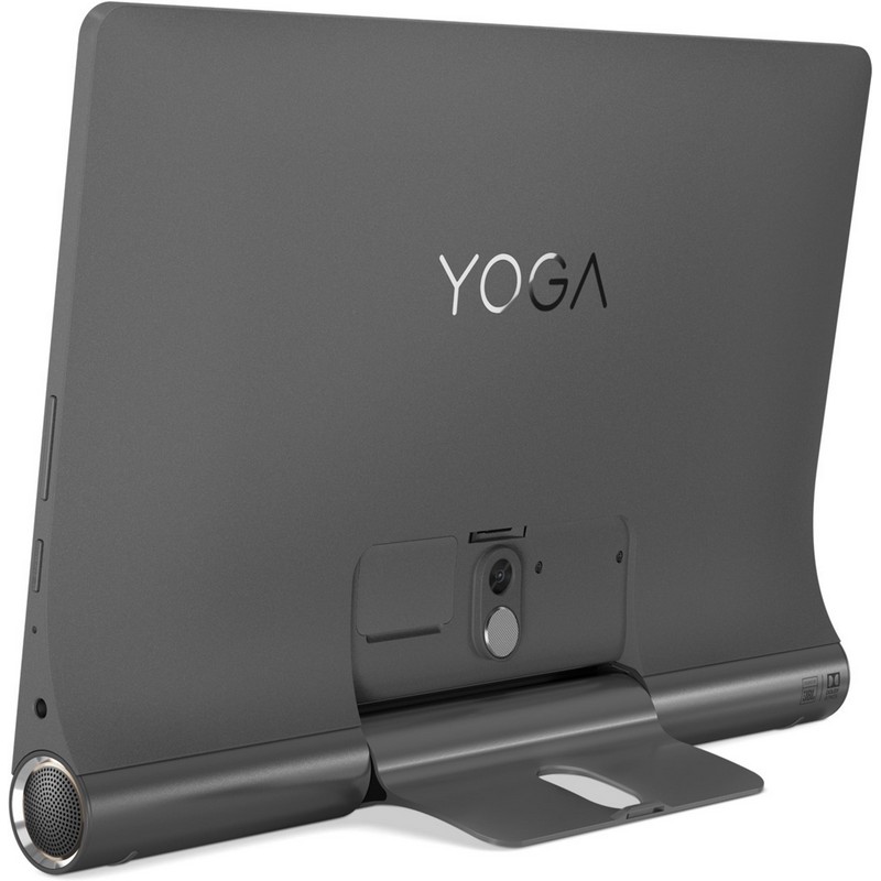 Планшетный компьютер Lenovo Yoga Smart Tab YT-X705F Snapdragon 439 2.0 8C/RAM4Gb/ROM64Gb 10.1" IPS 1920x1200/Android 9.0/темно-серый/8Mpix/5Mpix/BT/WiFi/Touch/microSD 128Gb/7000mAh/10hr ZA3V0013RU ZA3V0013RU
