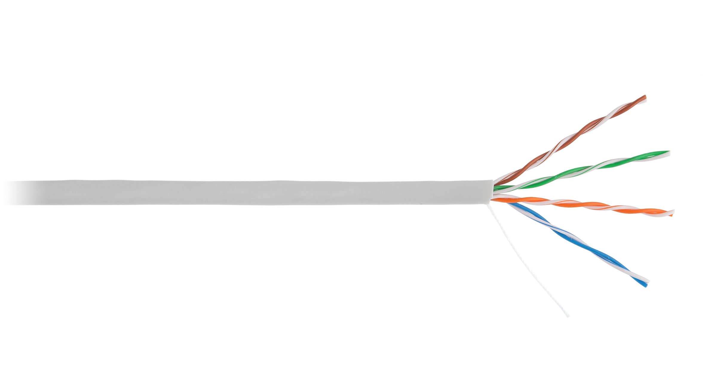 Кабель витая пара NETLAN U/UTP 4 пары, Кат.5e (Класс D), 100МГц, одножильный, BC (чистая медь), внутренний, PVC нг(B), серый, EC-UU004-5E-PVC-GY-1 EC-UU004-5E-PVC-GY-1 #1