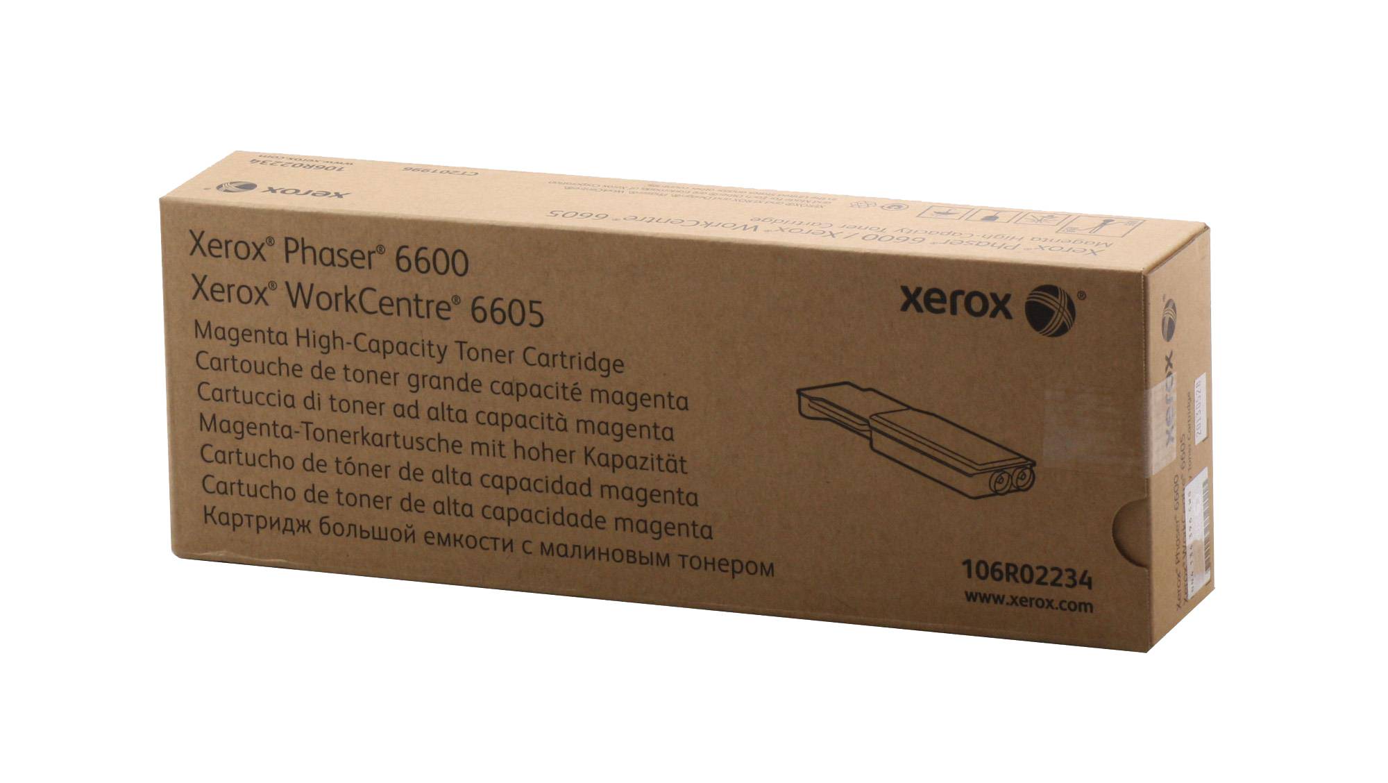 Картридж Xerox лазерный пурпурный (6000стр.) для Xerox Ph 6600/WC 6605 106R02234 106R02234