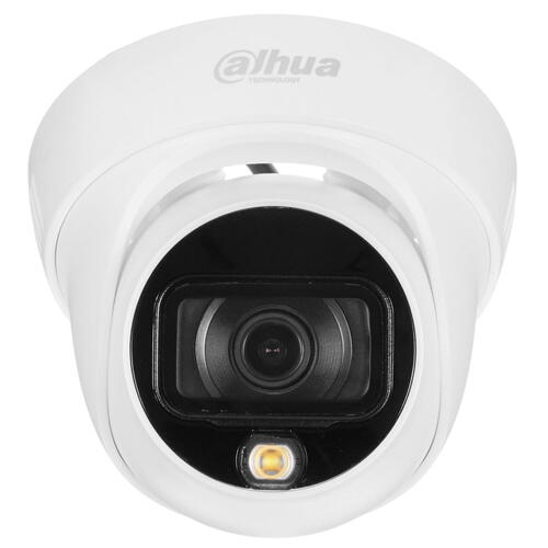 HDCVI-видеокамера Dahua DH-HAC-HDW1239TLP-LED-0360B уличная купольная Full-color Starlight 2Mп; 1/2.8” CMOS; объектив 3.6мм; чувствительность 0.005лк@F1.6; DH-HAC-HDW1239TLP-LED-0360B DH-HAC-HDW1239TLP-LED-0360B