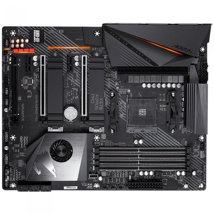 Материнская плата Gigabyte , Socket AM4, AMD X570, 4xDDR4-3200, HDMI, 3xPCI-Ex16, 2xPCI-Ex1, 6xSATA3(RAID 0/1/10), 2xM.2, 8 Ch Audio, GLan, (4+4)xUSB2.0, (5+4)xUSB3.2, (1+1)xUSB3.2 Type-C™, ATX, RTL X570 AORUS PRO X570 AORUS PRO
