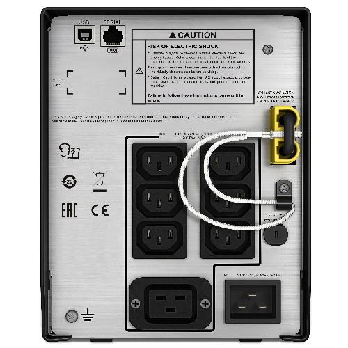 Источник бесперебойного питания APC Smart-UPS C 2000VA/1300W, Line-Interactive, 6xC13/1xC19, LCD, Gray, No CD/cables SMC2000I-RS SMC2000I-RS