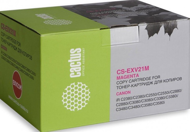 Тонер-картридж Cactus CS-EXV21M пурпурный для Canon IRC2380/ C2380i/ C2550/ C2550i/ C2880/ C2880i/ C CS-EXV21M CS-EXV21M